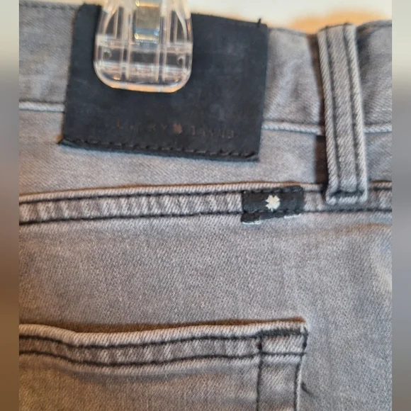 Lucky Brand(Lot of 2) 221 Original Straight Jeans Mens Sz 38X30 Gray Wash Denim - Picture 4 of 14